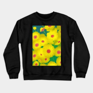 BEAUTIFUL YELLOW FLOWERS WITH RED CENTRE Crewneck Sweatshirt